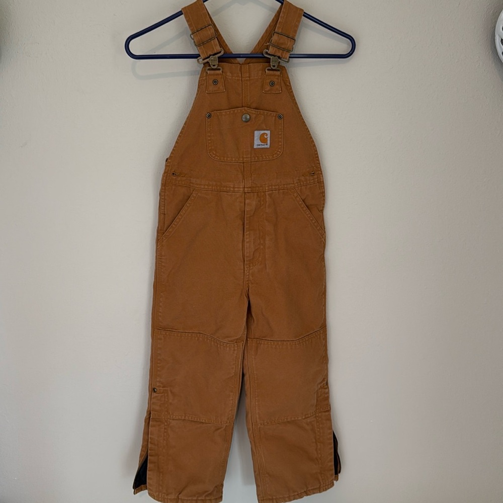 Carhartt kids size 6 insulated overalls